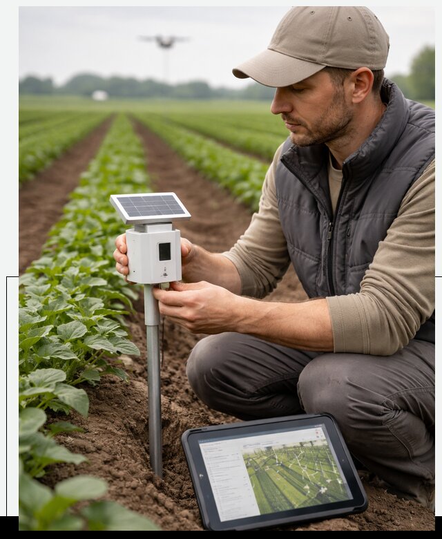 IoT мониторинг сельскохозяйственных полей и контроля в Устях-Илимске