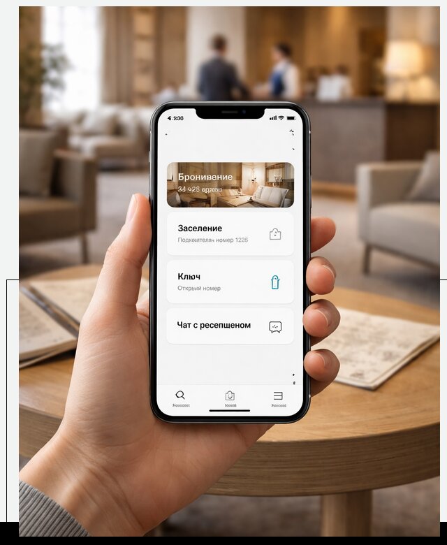 Мобильное приложение для гостей отеля в Устях-Илимске, управление сервисом